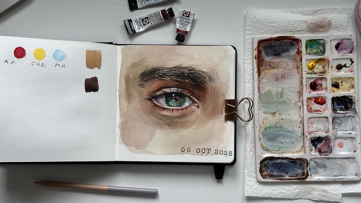 Painting Watercolor Eyes - image 1 - student project