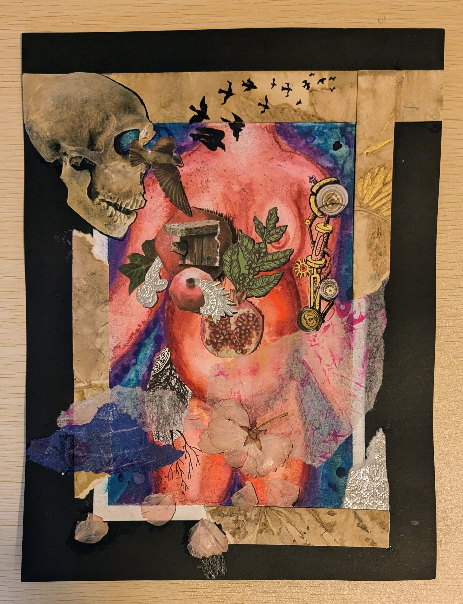 Mixed Media with Pomegranates - image 1 - student project