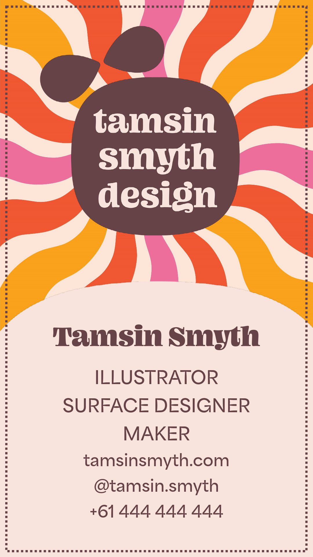 Digital Business Card Tamsin Smyth - image 1 - student project