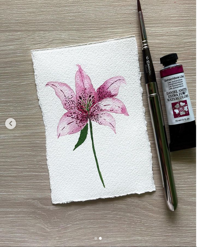 Watercolor Lily - image 1 - student project