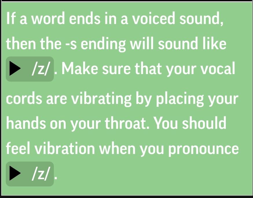 Pronunciation of S endings - image 1 - student project