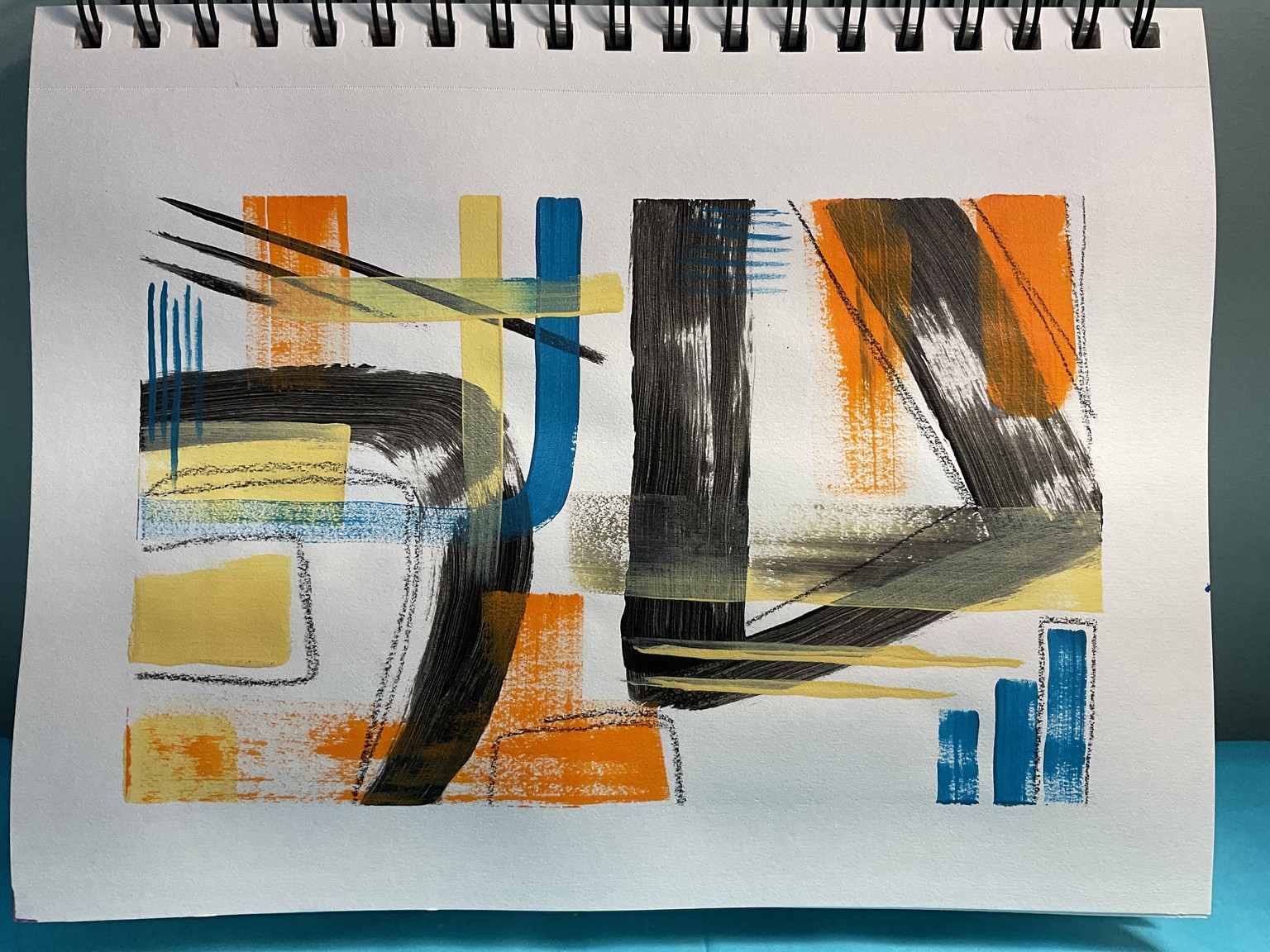 Abstract acrylics - image 2 - student project