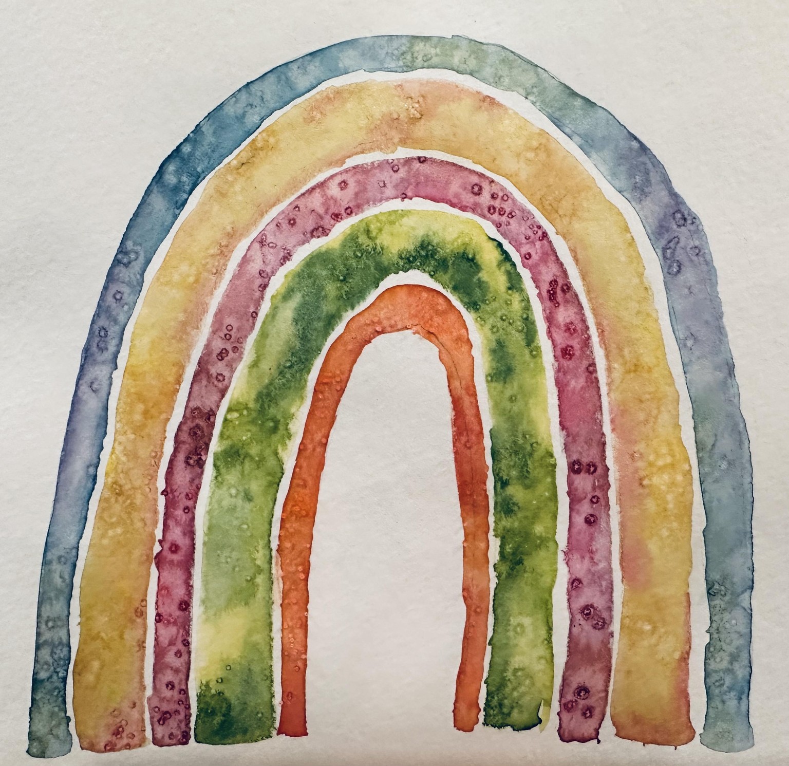 watercolour rainbows - image 2 - student project