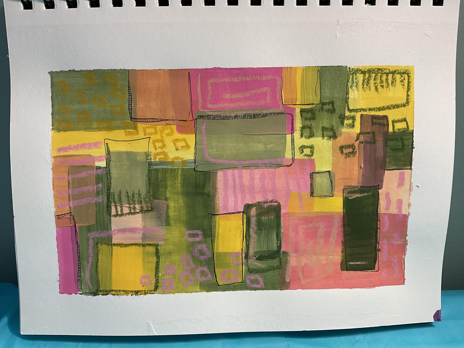 Abstract acrylics - image 3 - student project