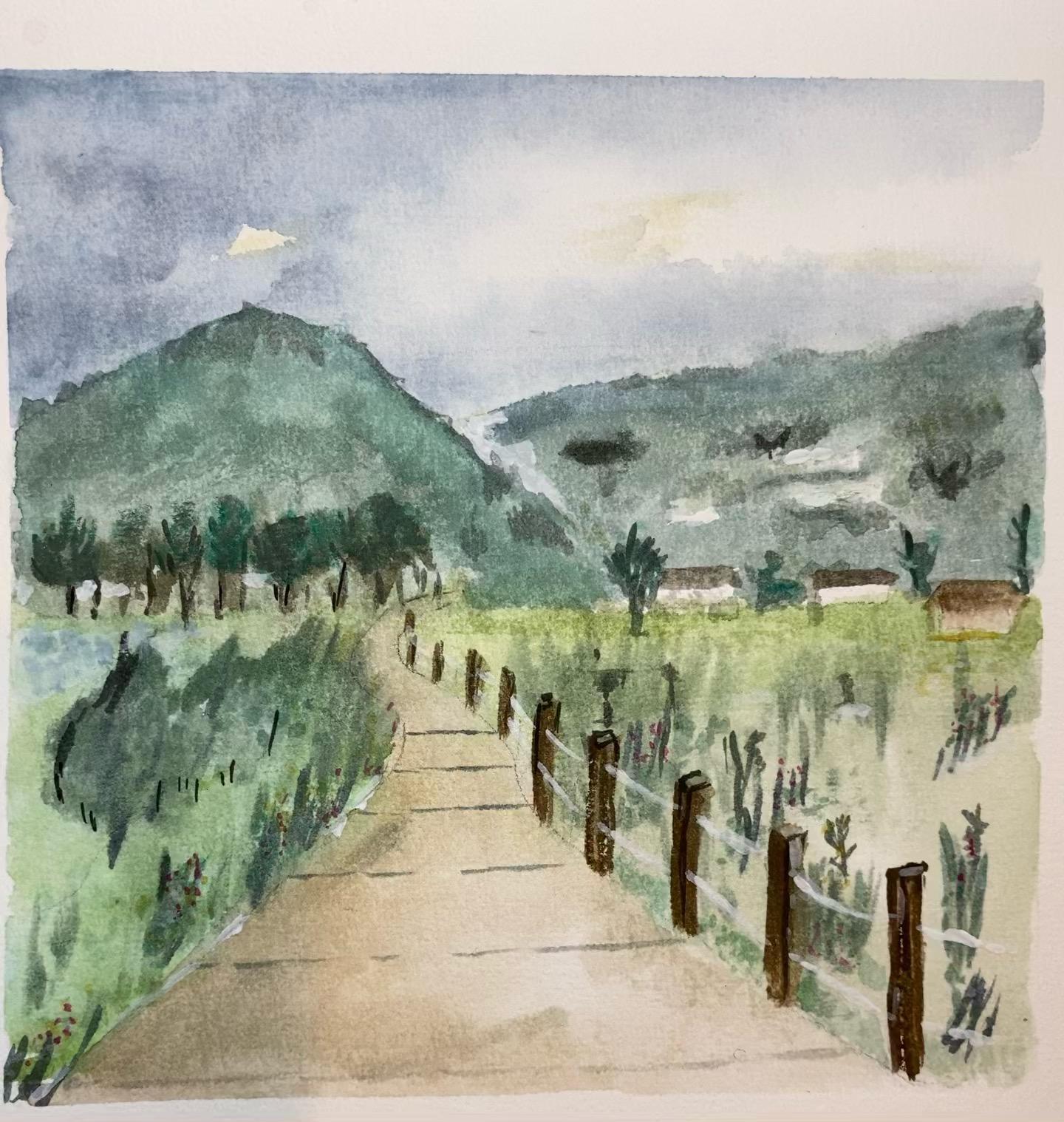 loose landscape with reference - image 1 - student project