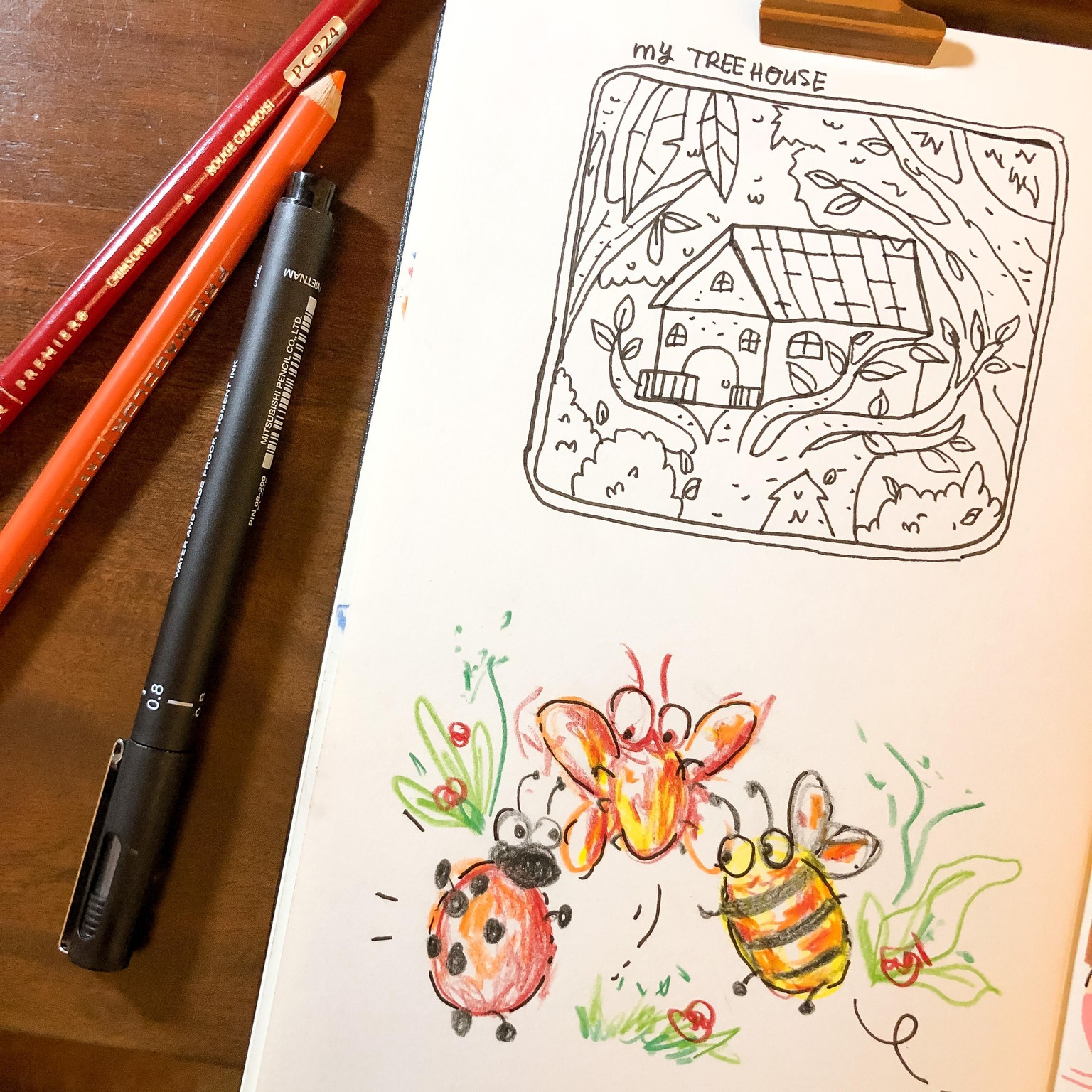 My blob monsters, treehouse and bug party - image 1 - student project