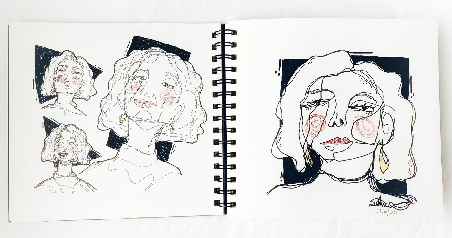 Contour Faces - image 1 - student project