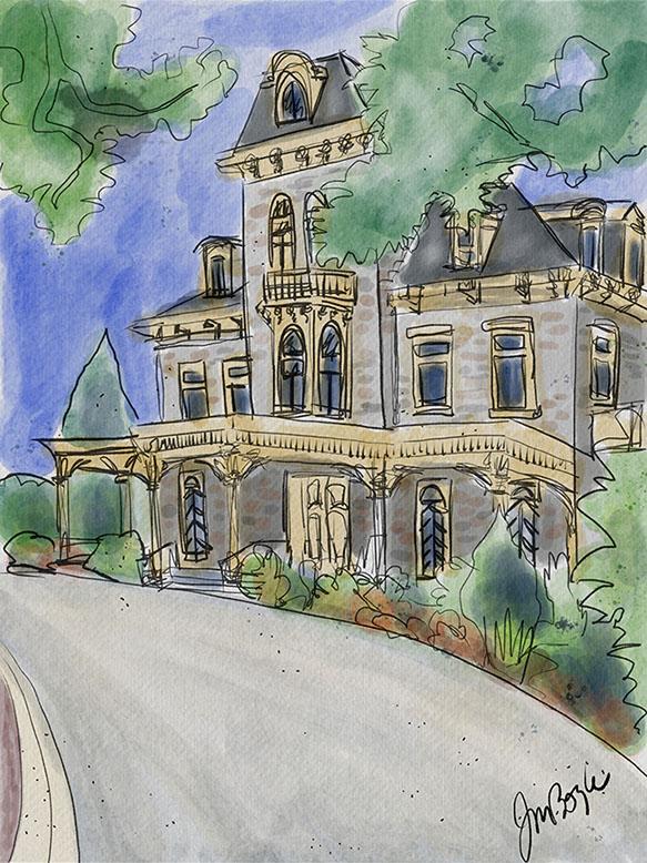 Mansion Ink and Wash - image 1 - student project