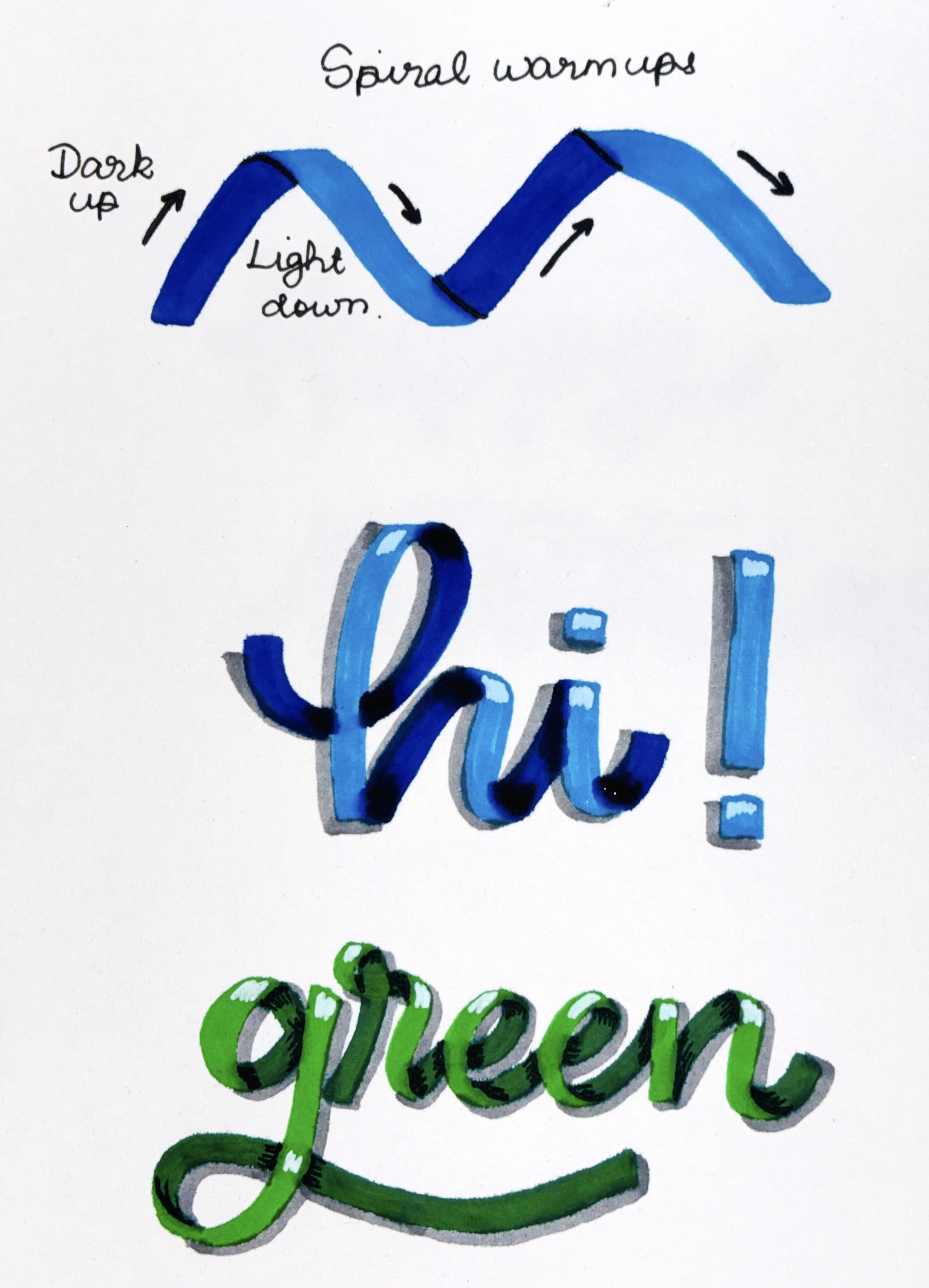 Ribbon Lettering - image 1 - student project