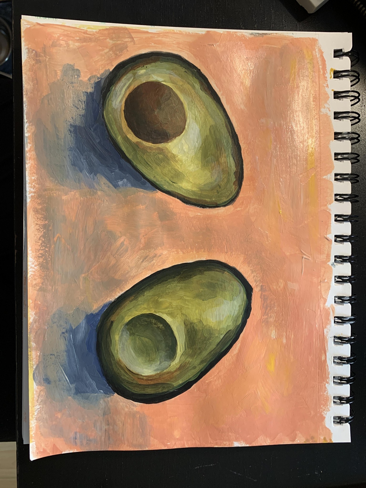 Sketchbook Painting No.3 /Avocado,Papaya - image 2 - student project