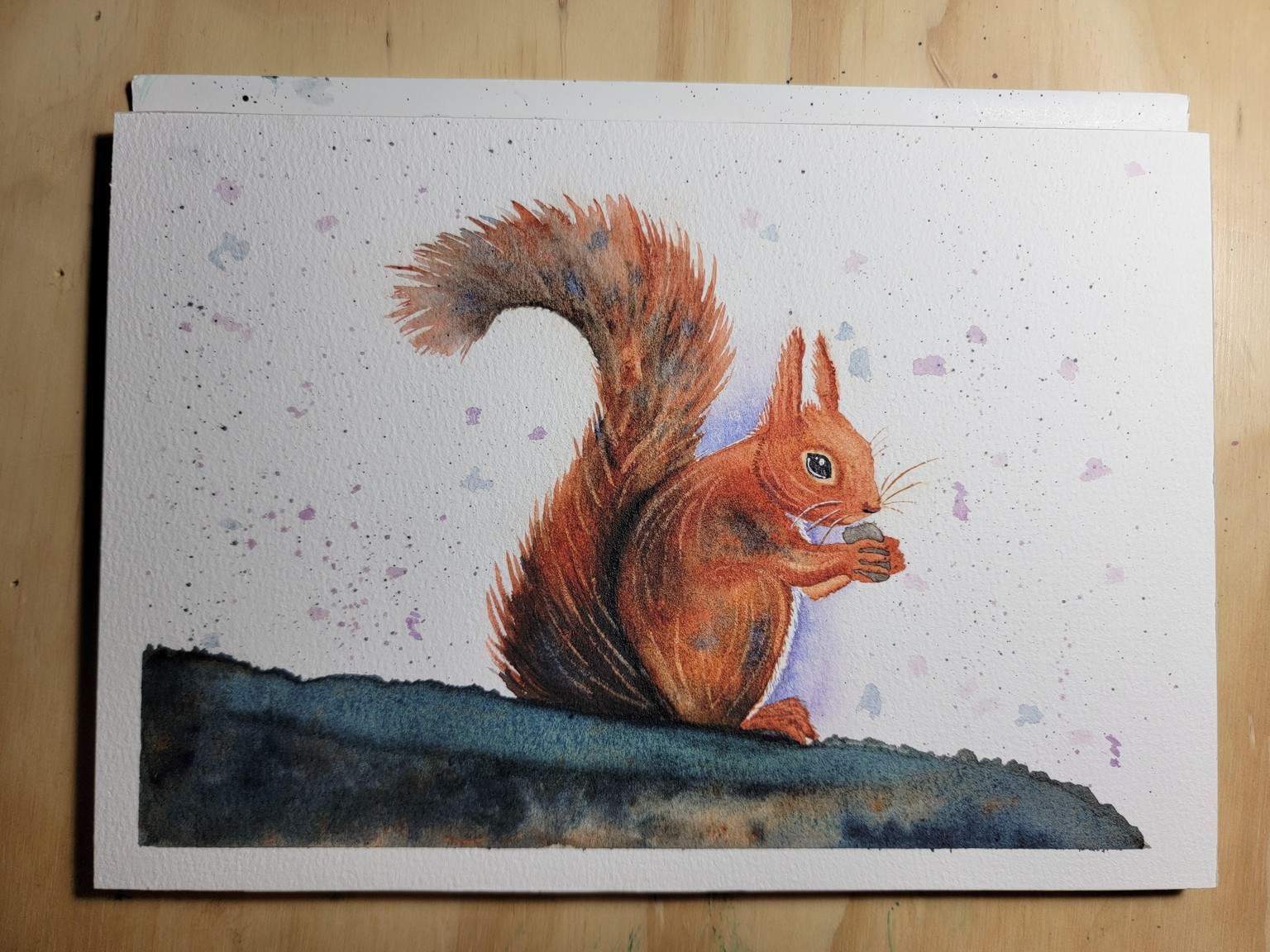 Watercolor Squirrel - image 1 - student project