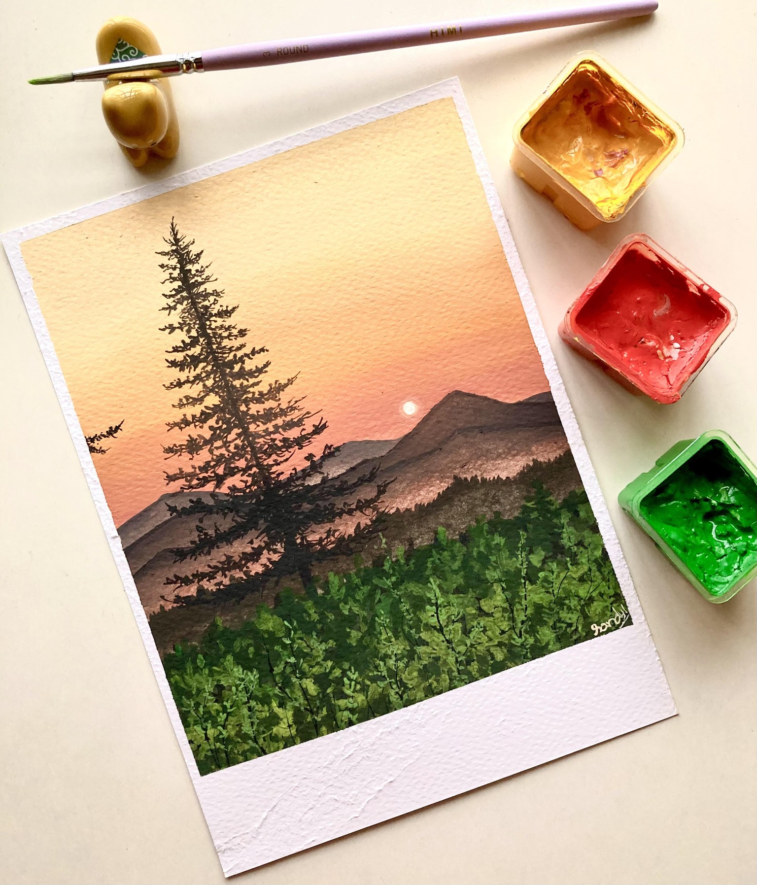 10 day gouache challenge - image 3 - student project