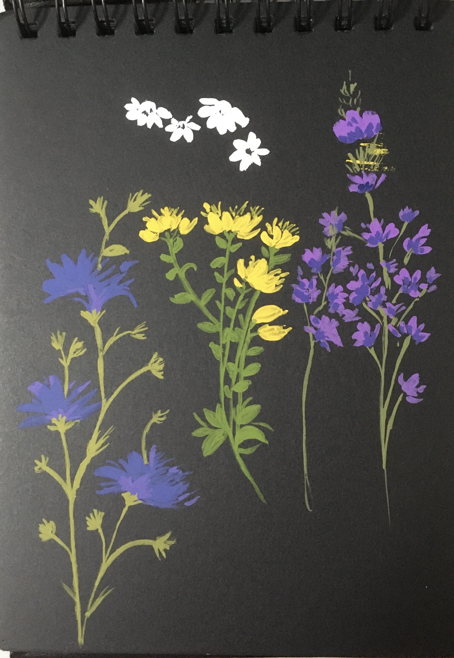 Gouache florals - image 5 - student project