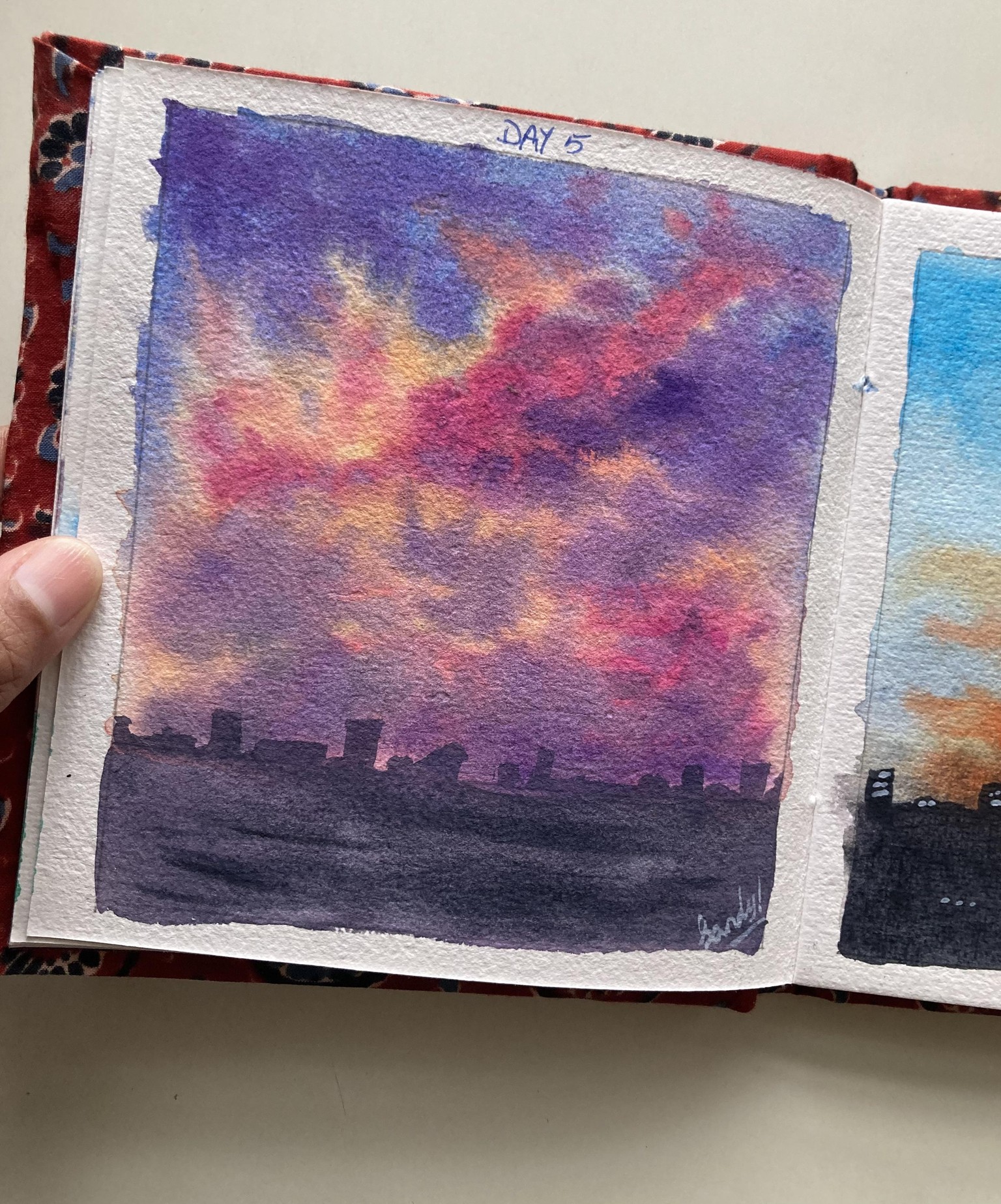 Watercolour skies - image 12 - student project
