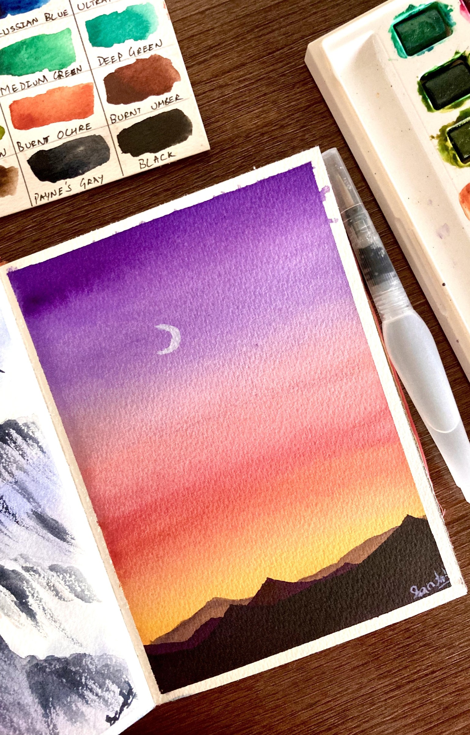 Watercolour skies - image 9 - student project