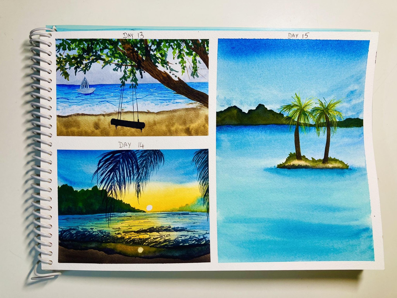 Summer seaside paintings - image 1 - student project