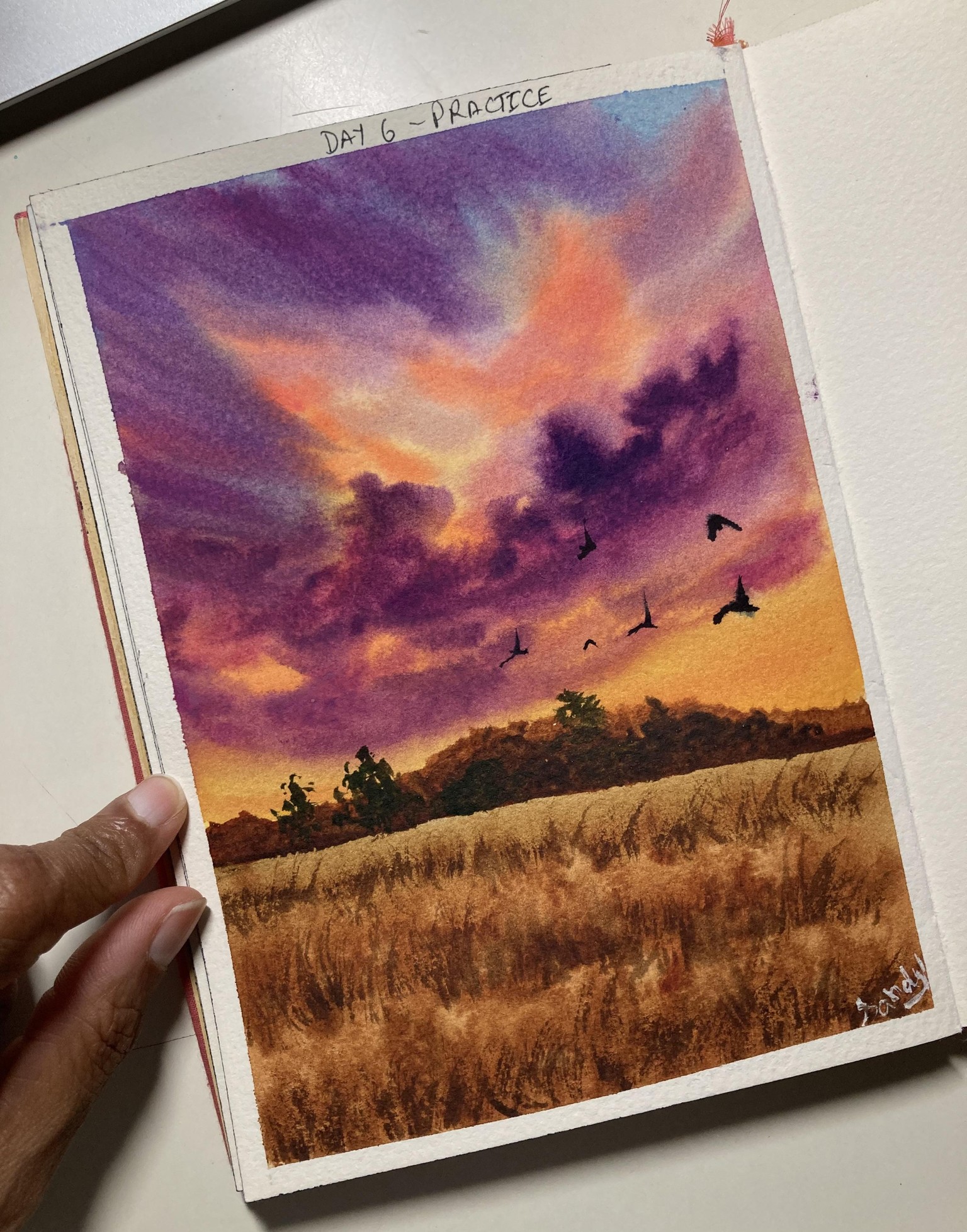 Watercolour skies - image 3 - student project