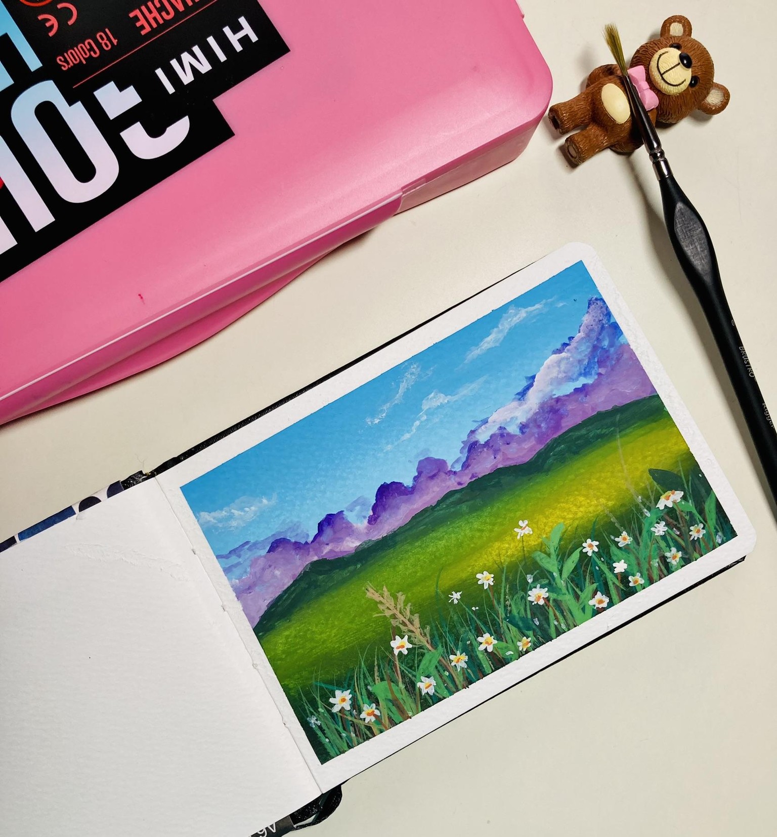 Meadows in Gouache - image 2 - student project