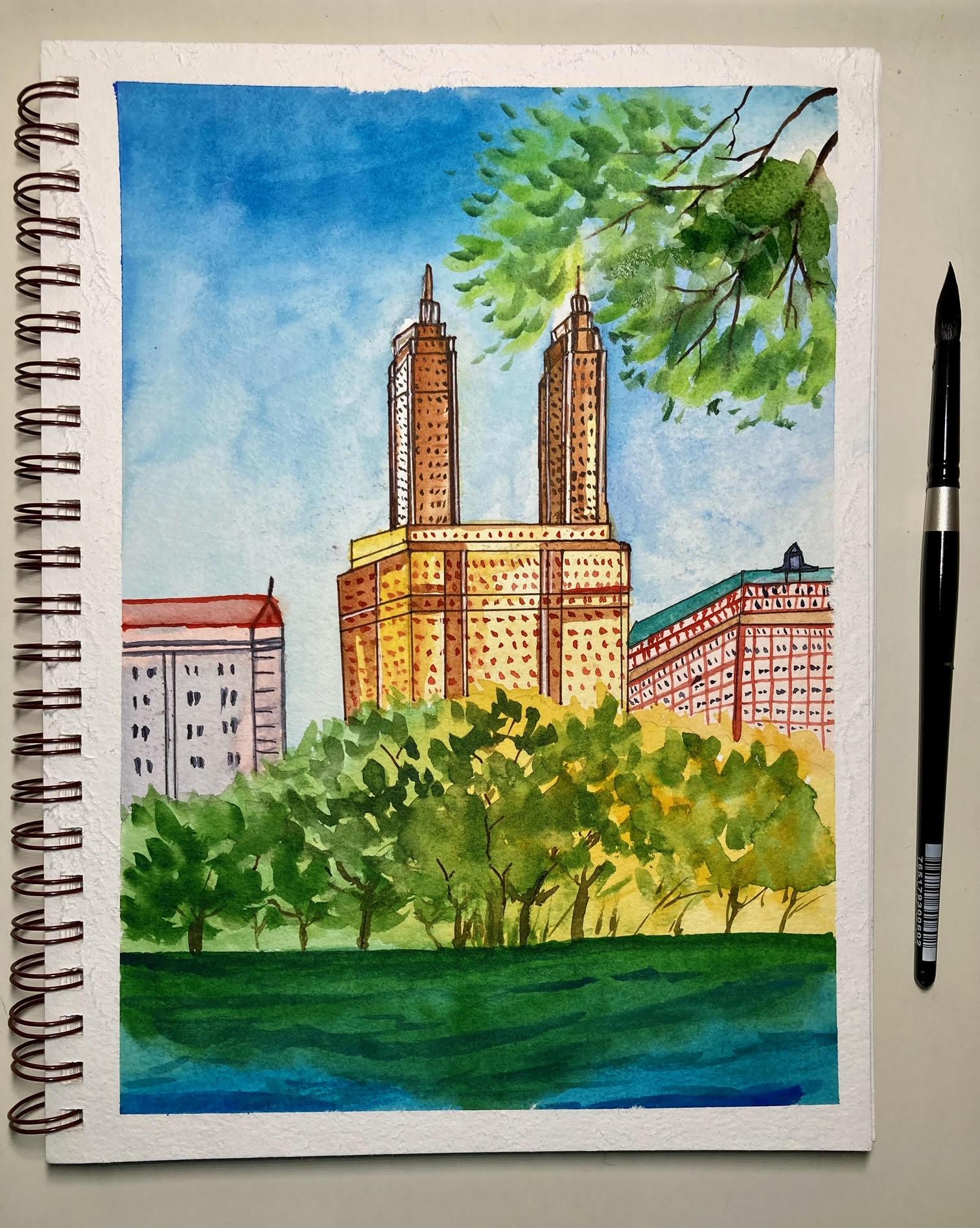 My first travel sketchbook!! - image 3 - student project