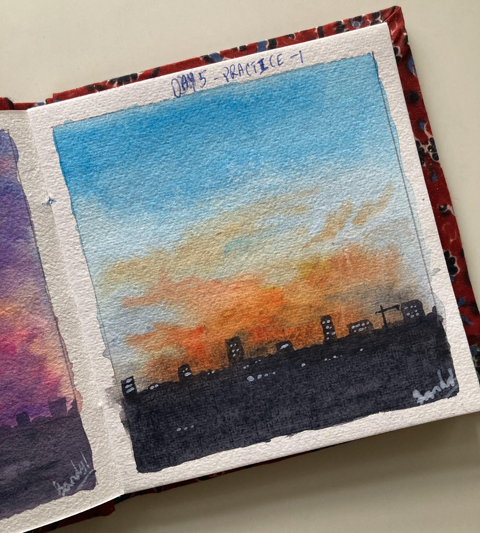 Watercolour skies - image 6 - student project