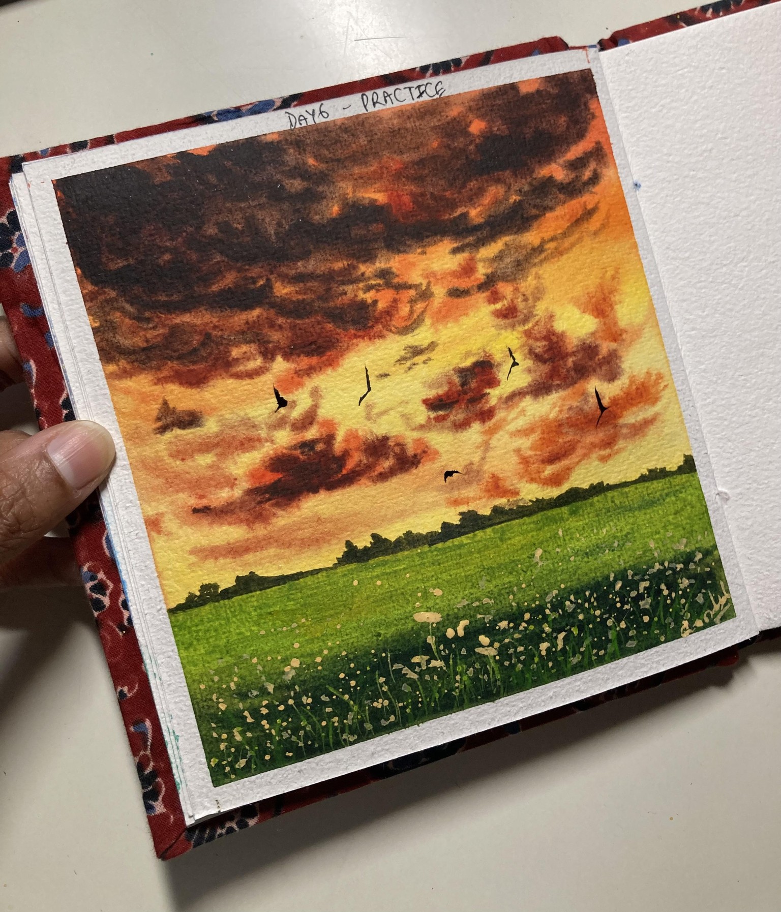 Watercolour skies - image 2 - student project