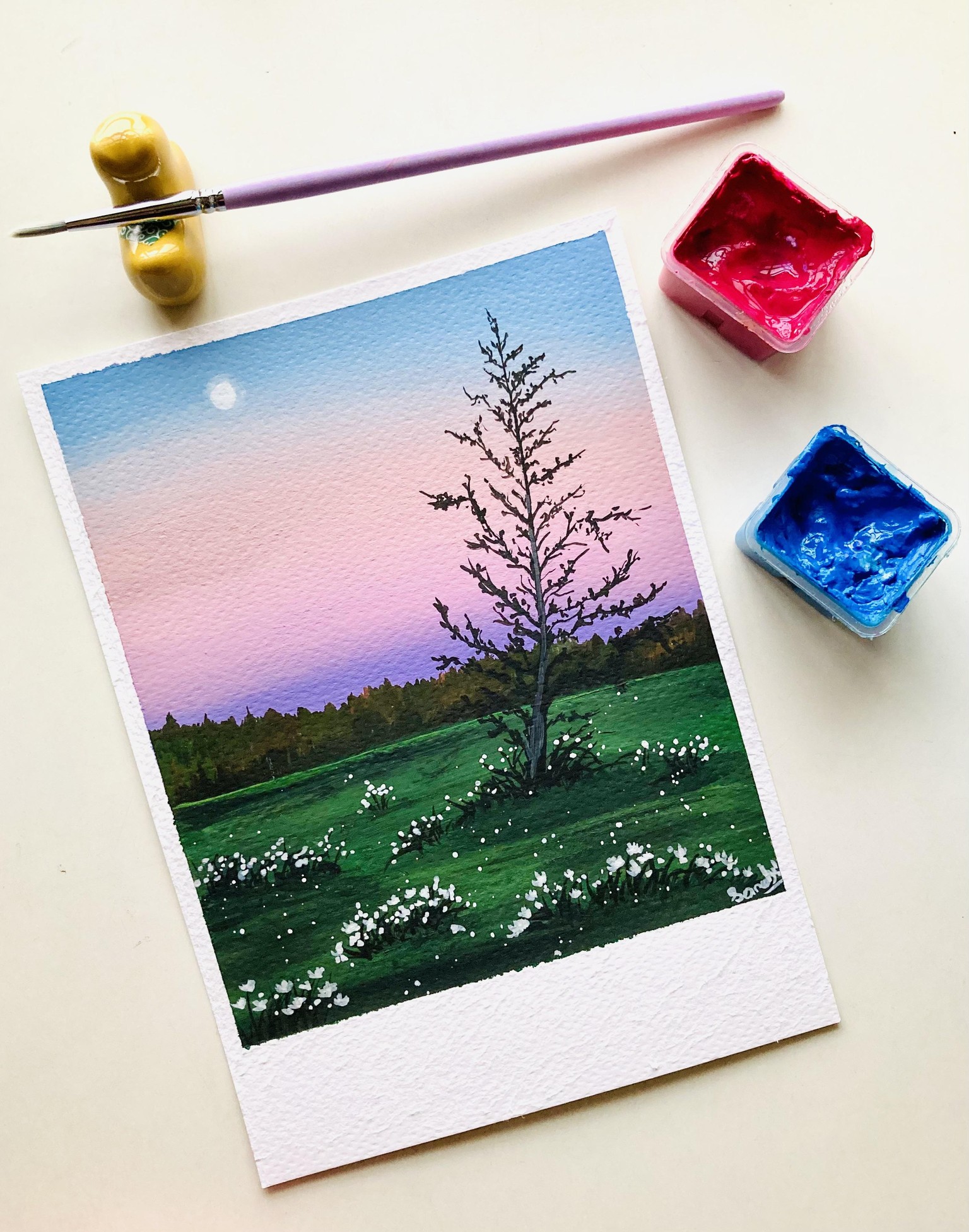10 day gouache challenge - image 2 - student project