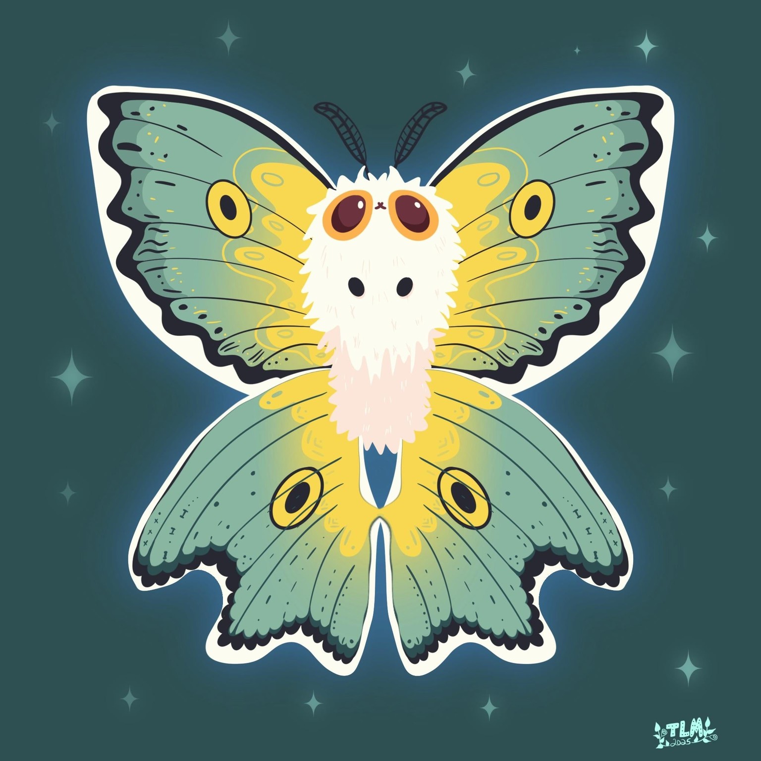 Kawaii moth - image 1 - student project