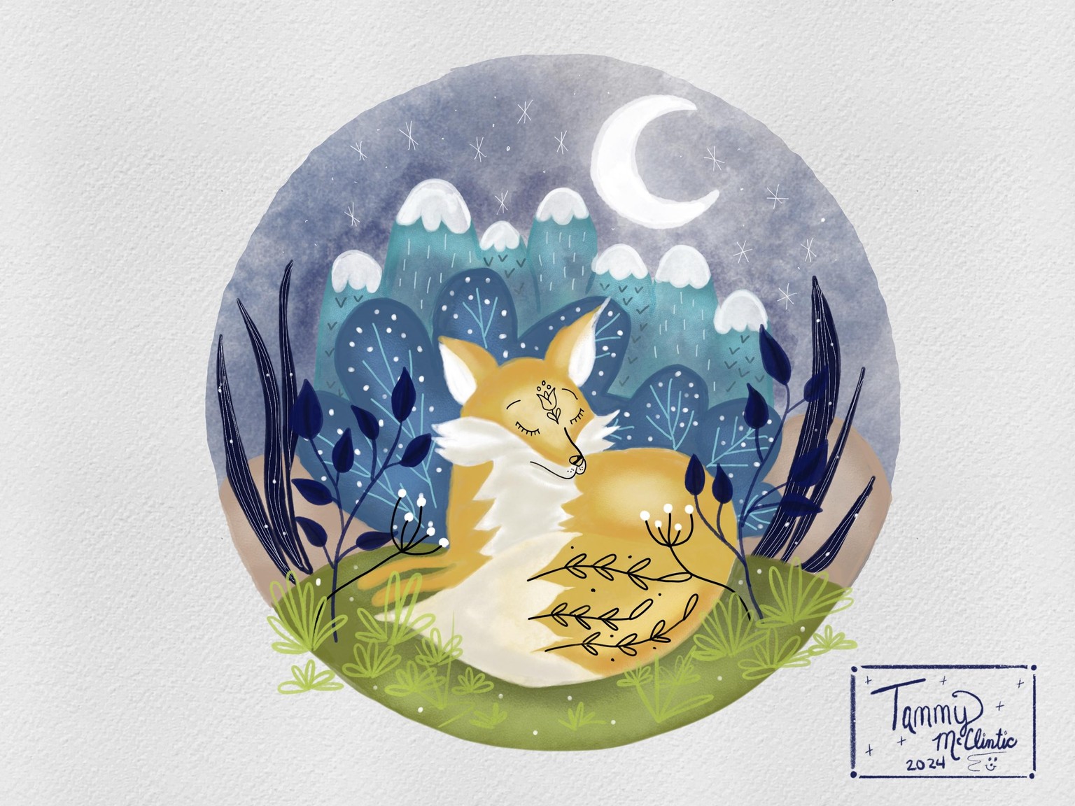 Making procreate brushes and doing an illustration. - image 1 - student project