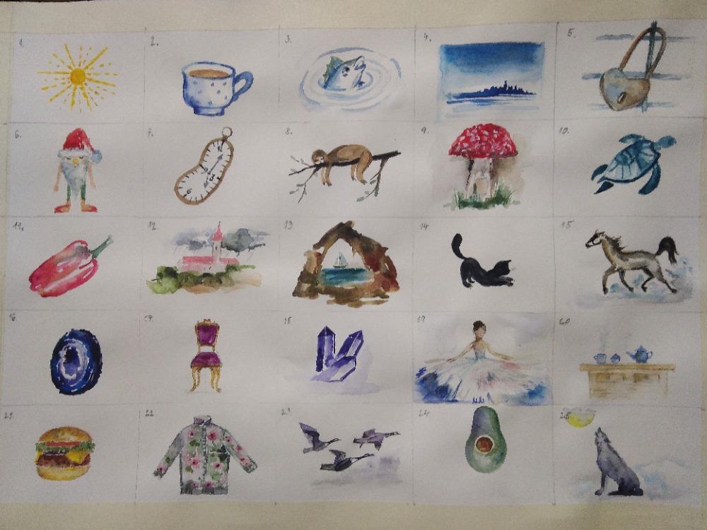 31denní výzva v malování akvarelem. Mám už všechny dny#TopWatercolorStudent2025 - image 1 - student project