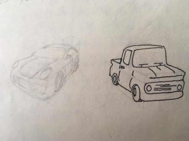 vehicle drawing - image 1 - student project