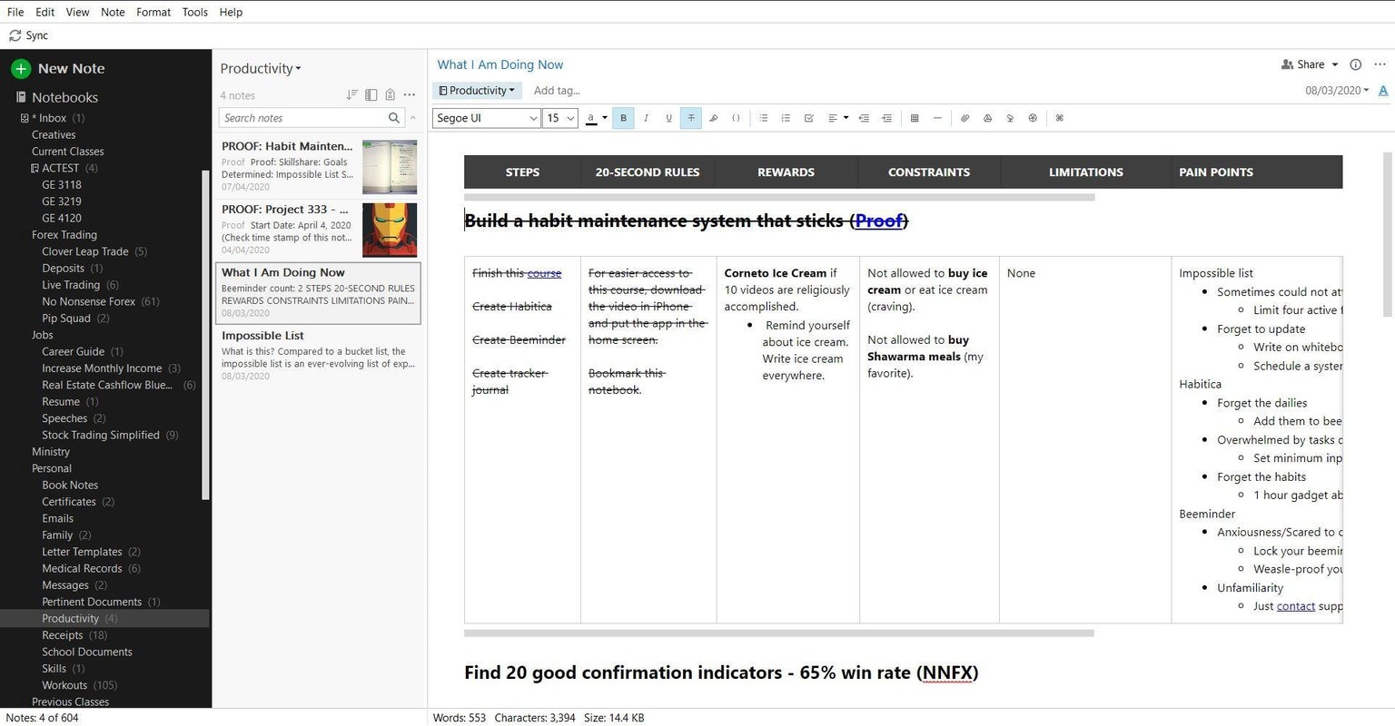 My Habit-Tracking System - image 4 - student project