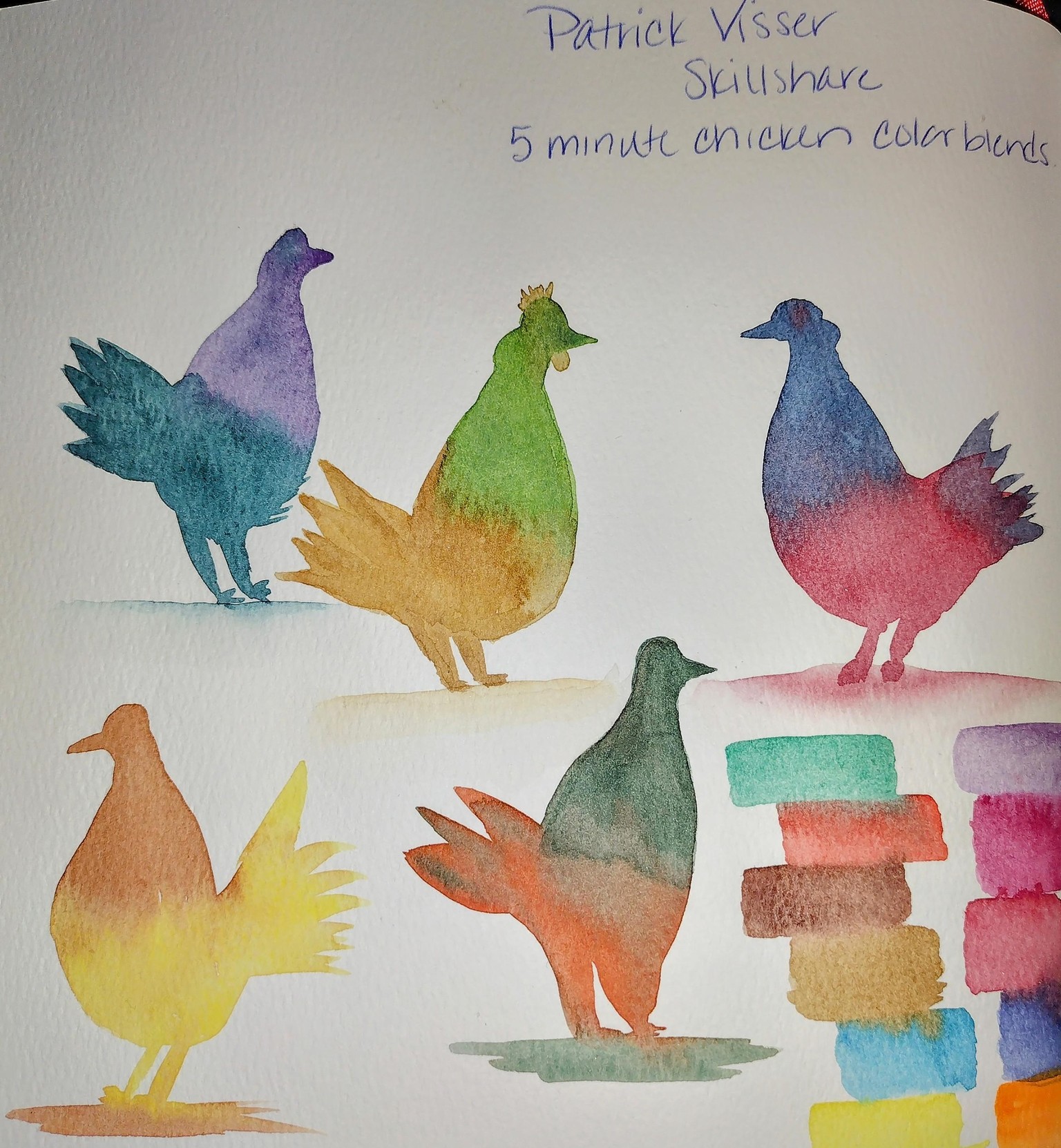 Color blend chickens - image 1 - student project