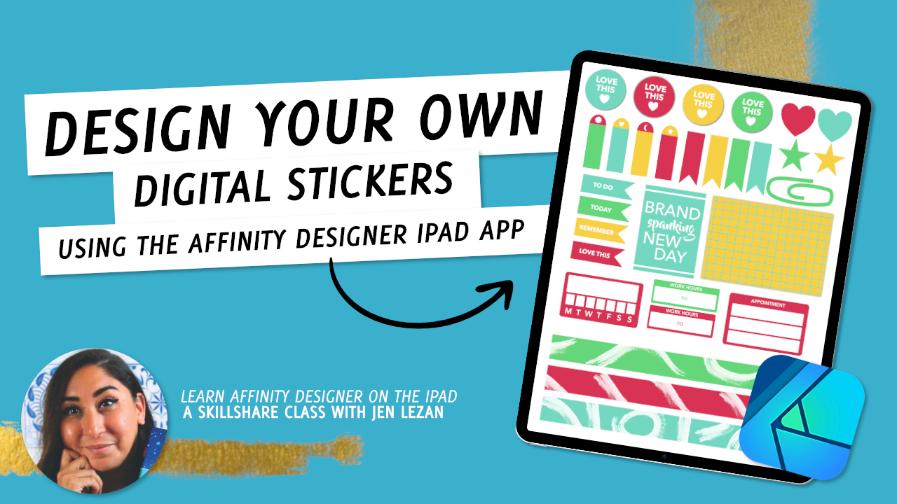 Digital Stickers on the iPad Using Affinity Designer - image 1 - student project