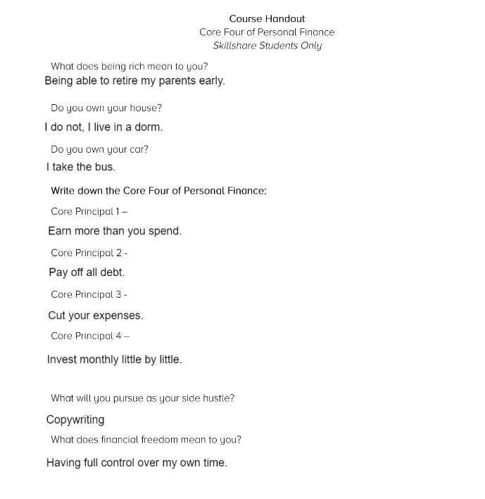 Handout - image 1 - student project
