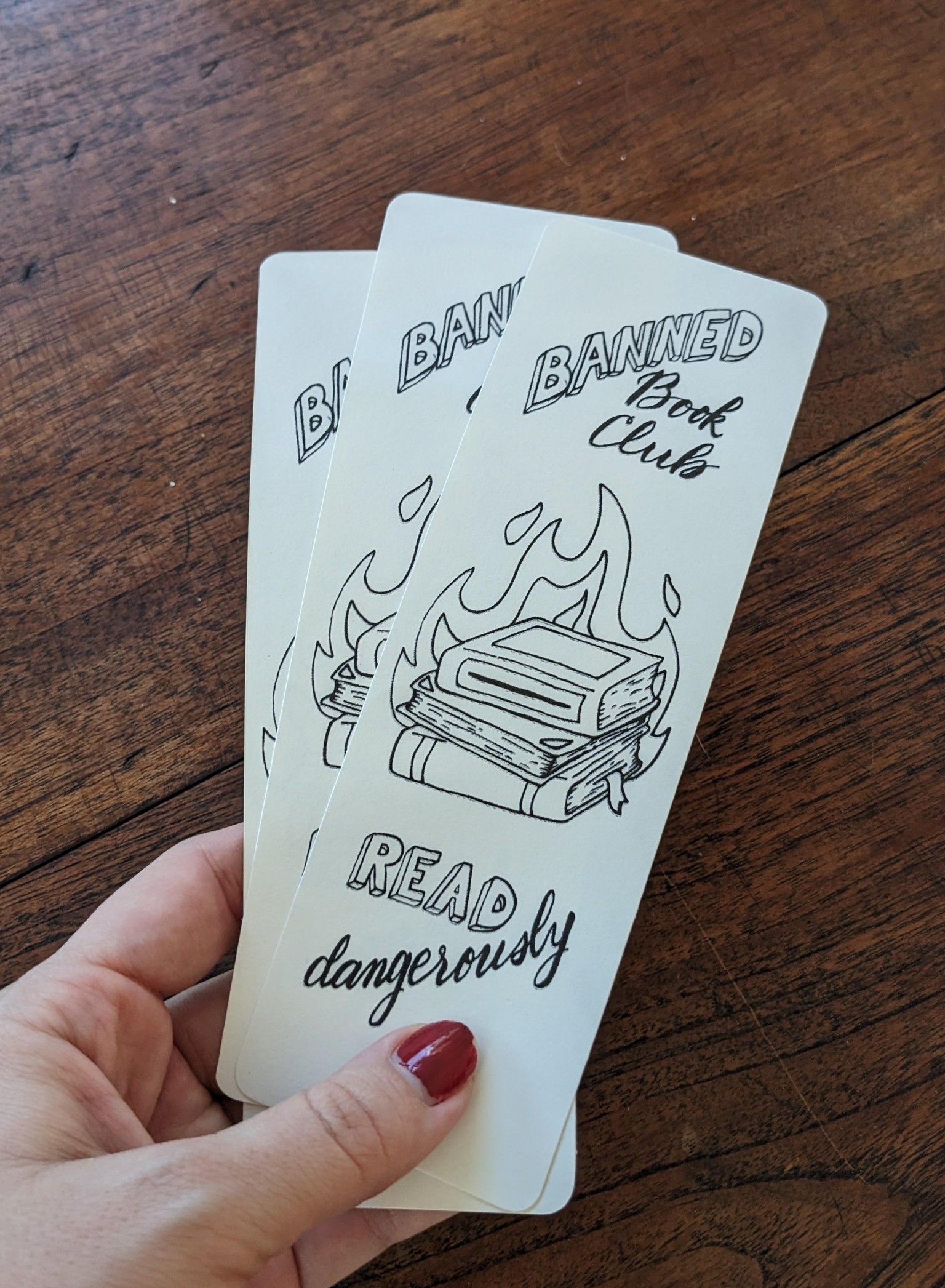 Hand Lettered Bookmarks - image 1 - student project