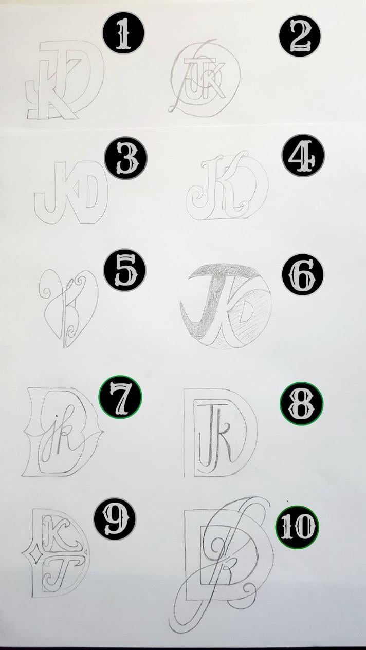 Anniversary Monogram JKD - image 5 - student project