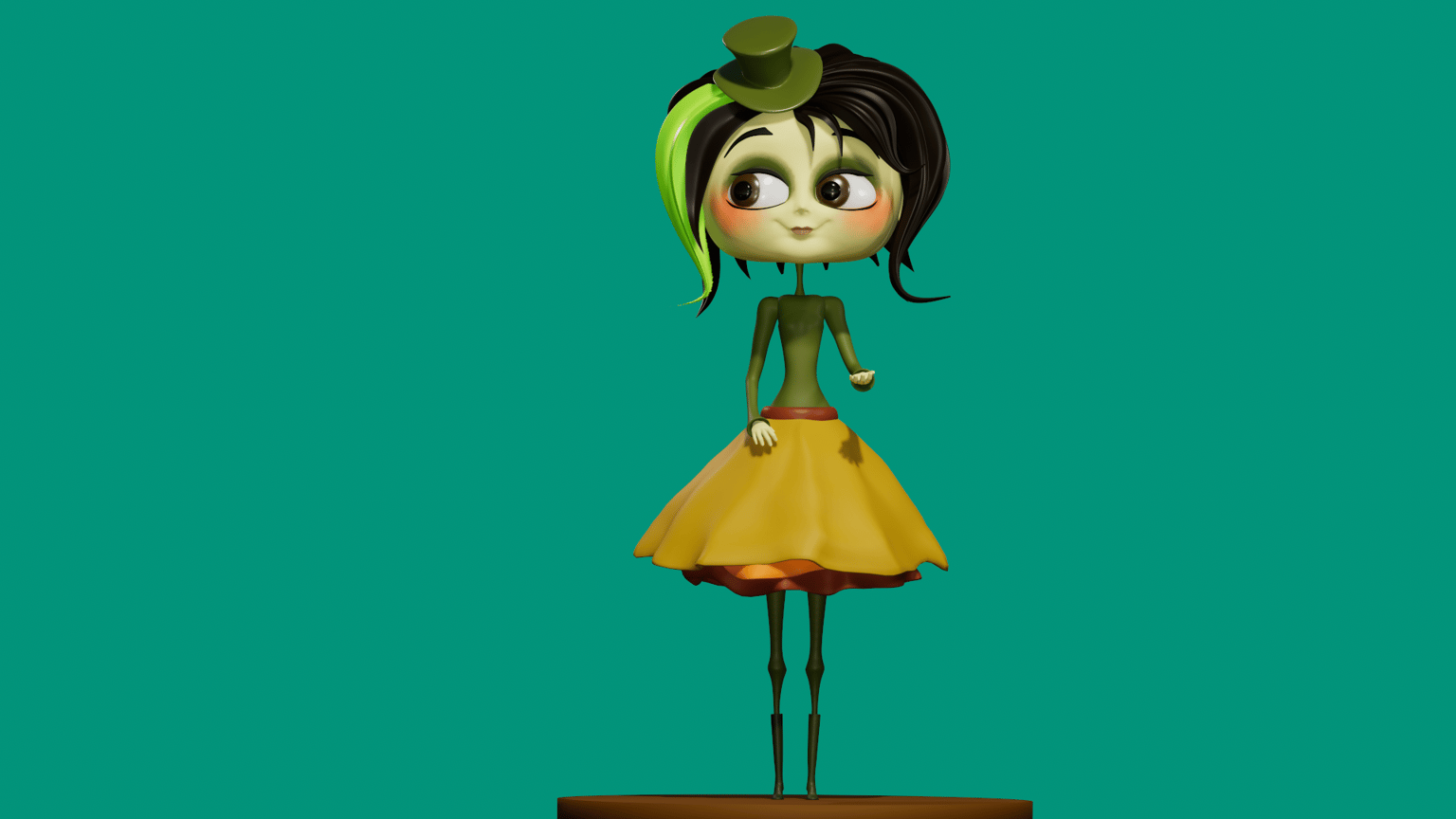 The girl from the lesson and my character after completing the lesson - image 1 - student project