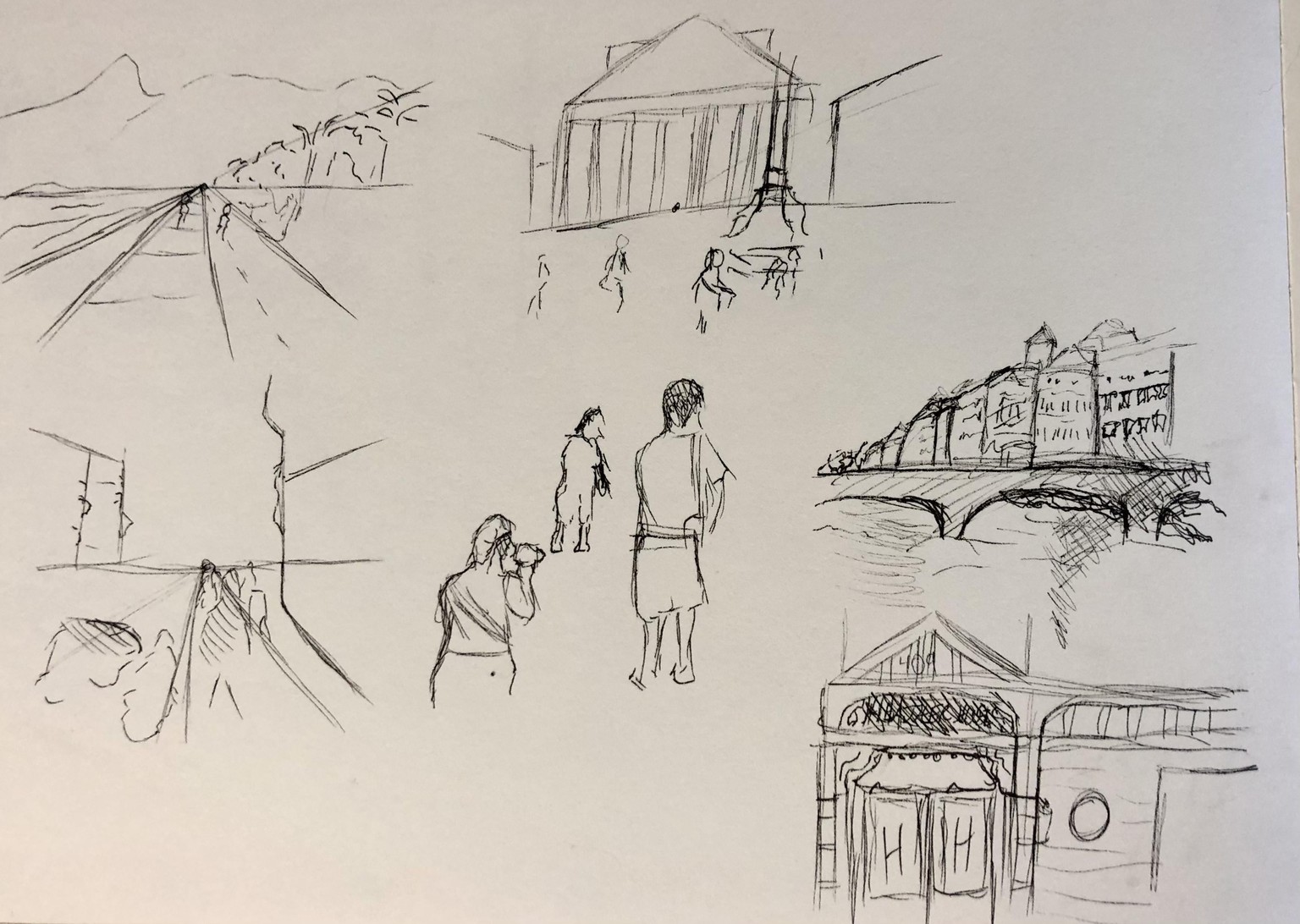 Urban sketching - image 4 - student project