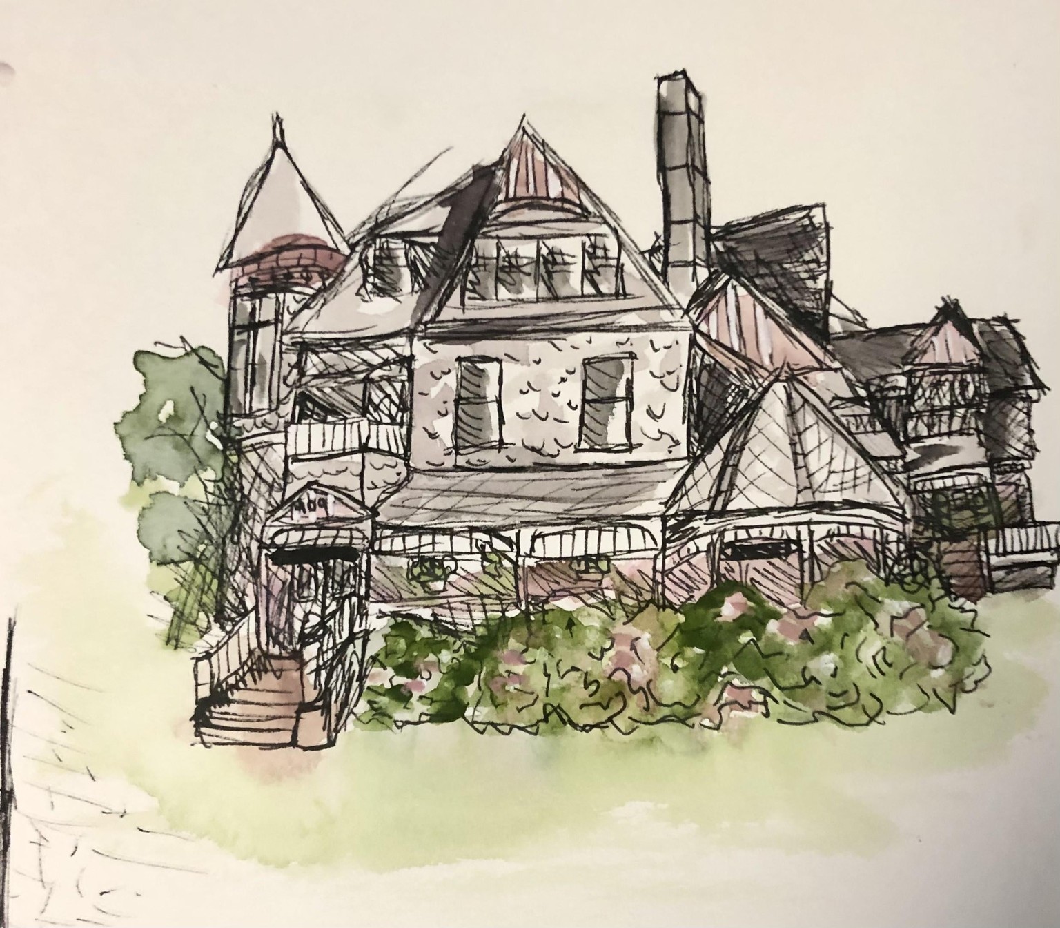 Urban sketching - image 2 - student project