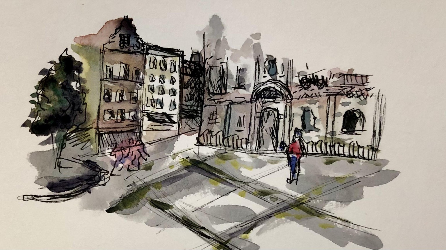 Urban sketching - image 1 - student project
