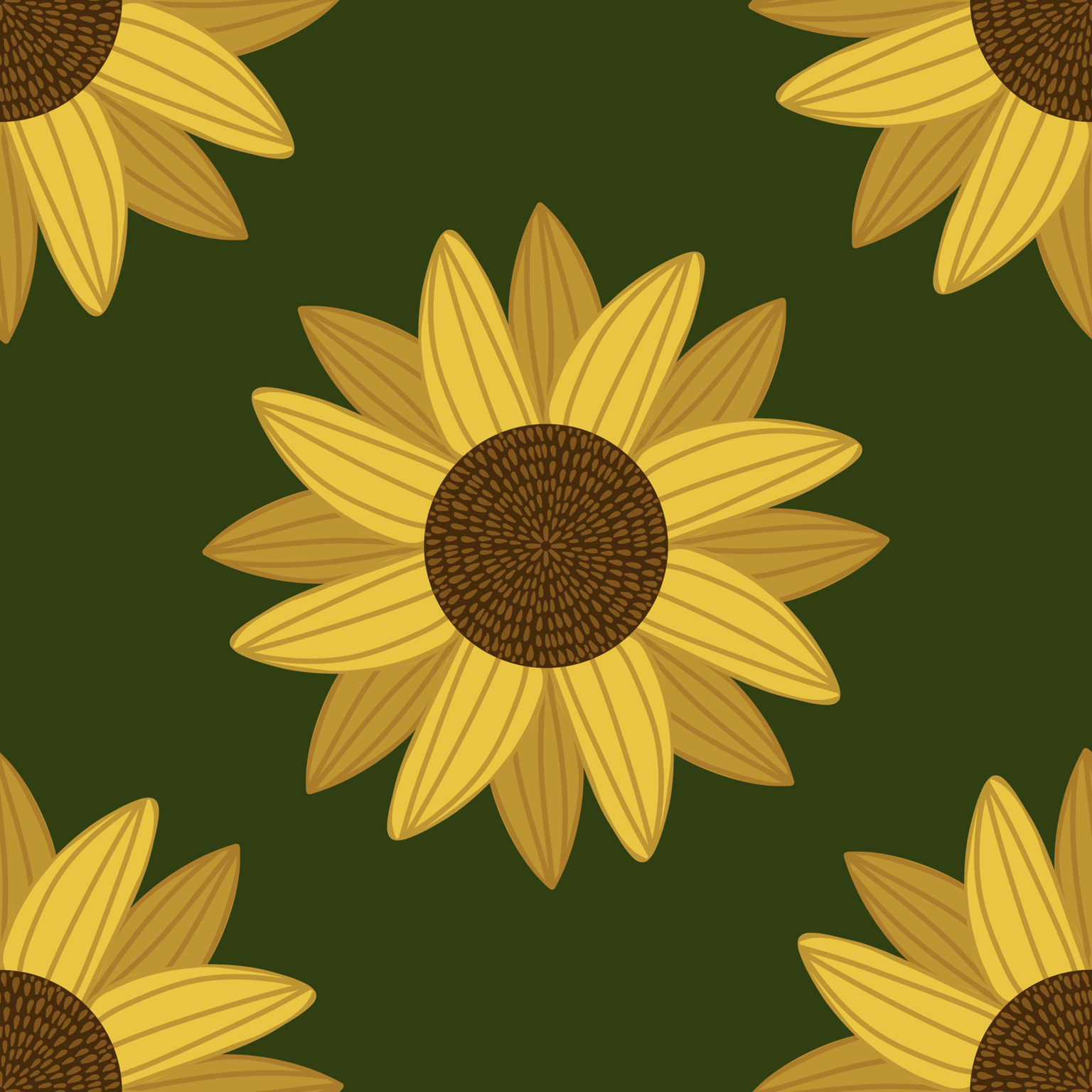 Sunflower Pattern - image 1 - student project