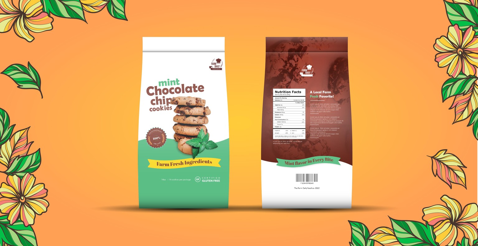 Mint chocolate chip cookies - image 1 - student project
