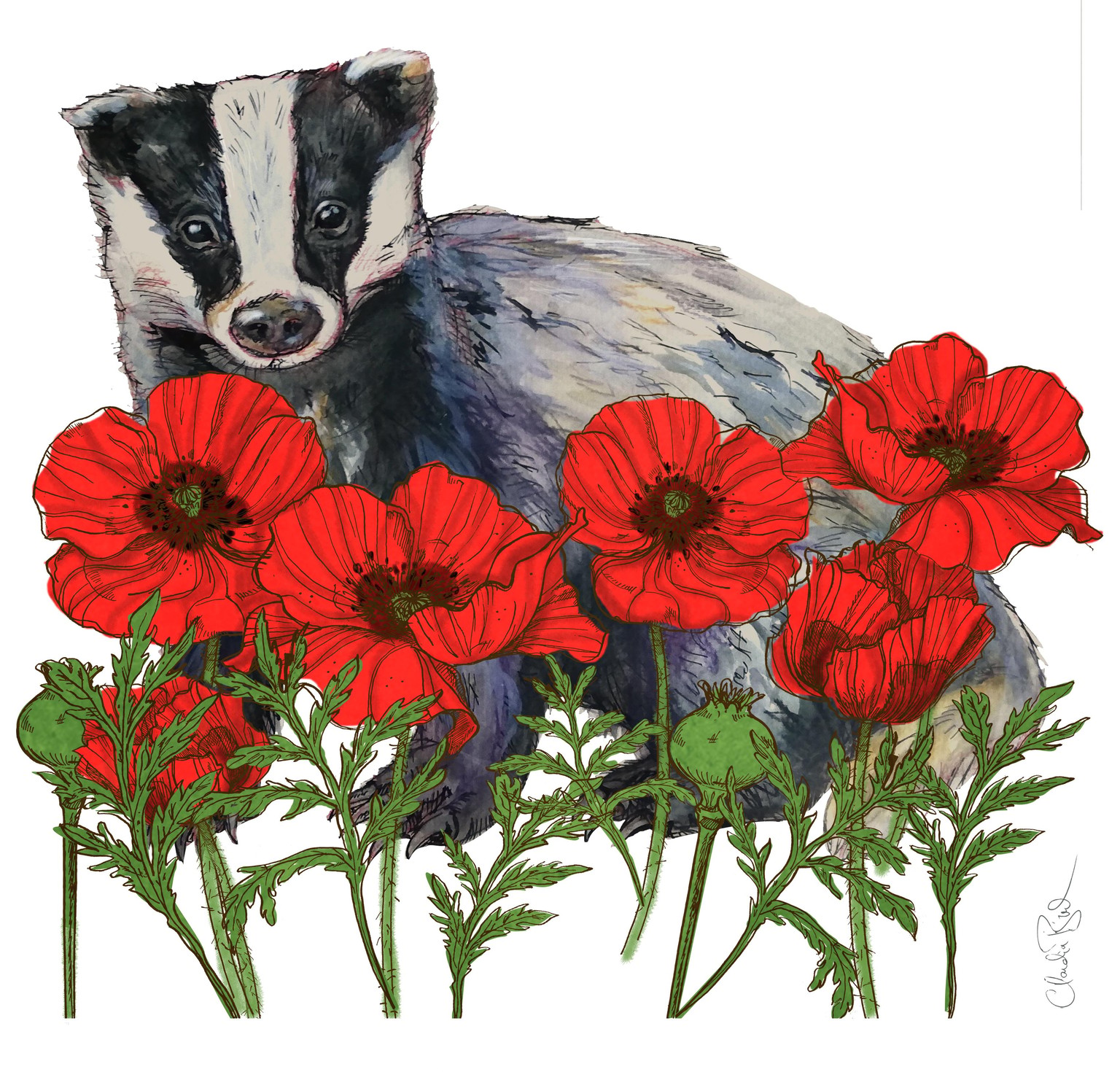 Mixed Media Card Illustration - image 3 - student project