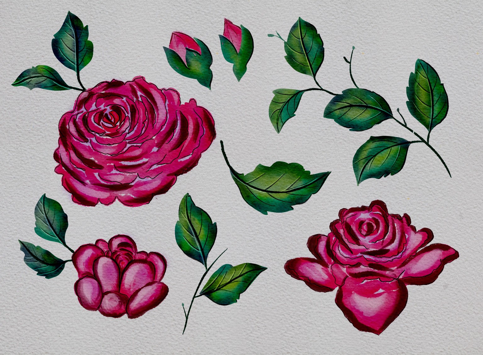 Watercolor Roses on Procreate with Silvi - image 4 - student project
