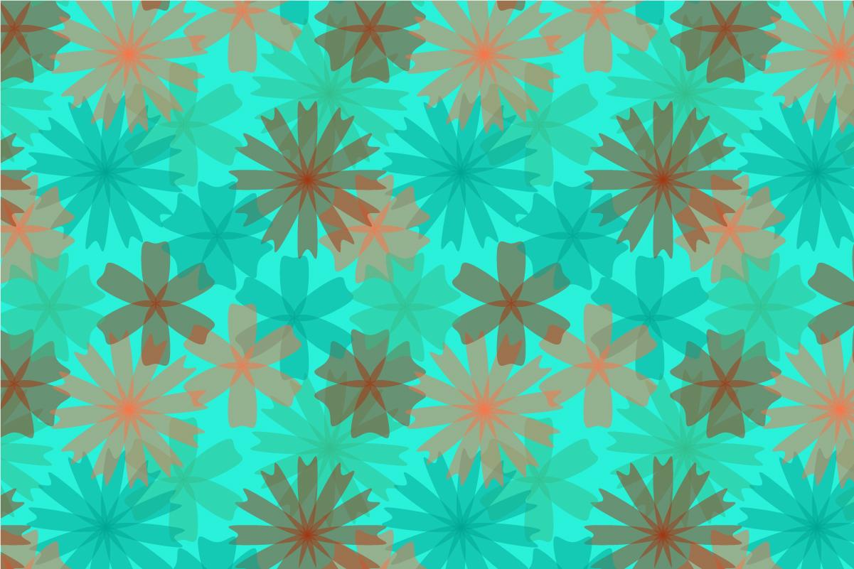 Semi Transparent Flower Pattern - image 1 - student project