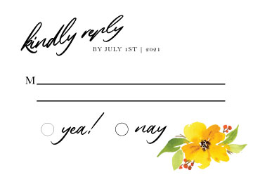 Watercolor Wildflower Invitation Suite - image 1 - student project