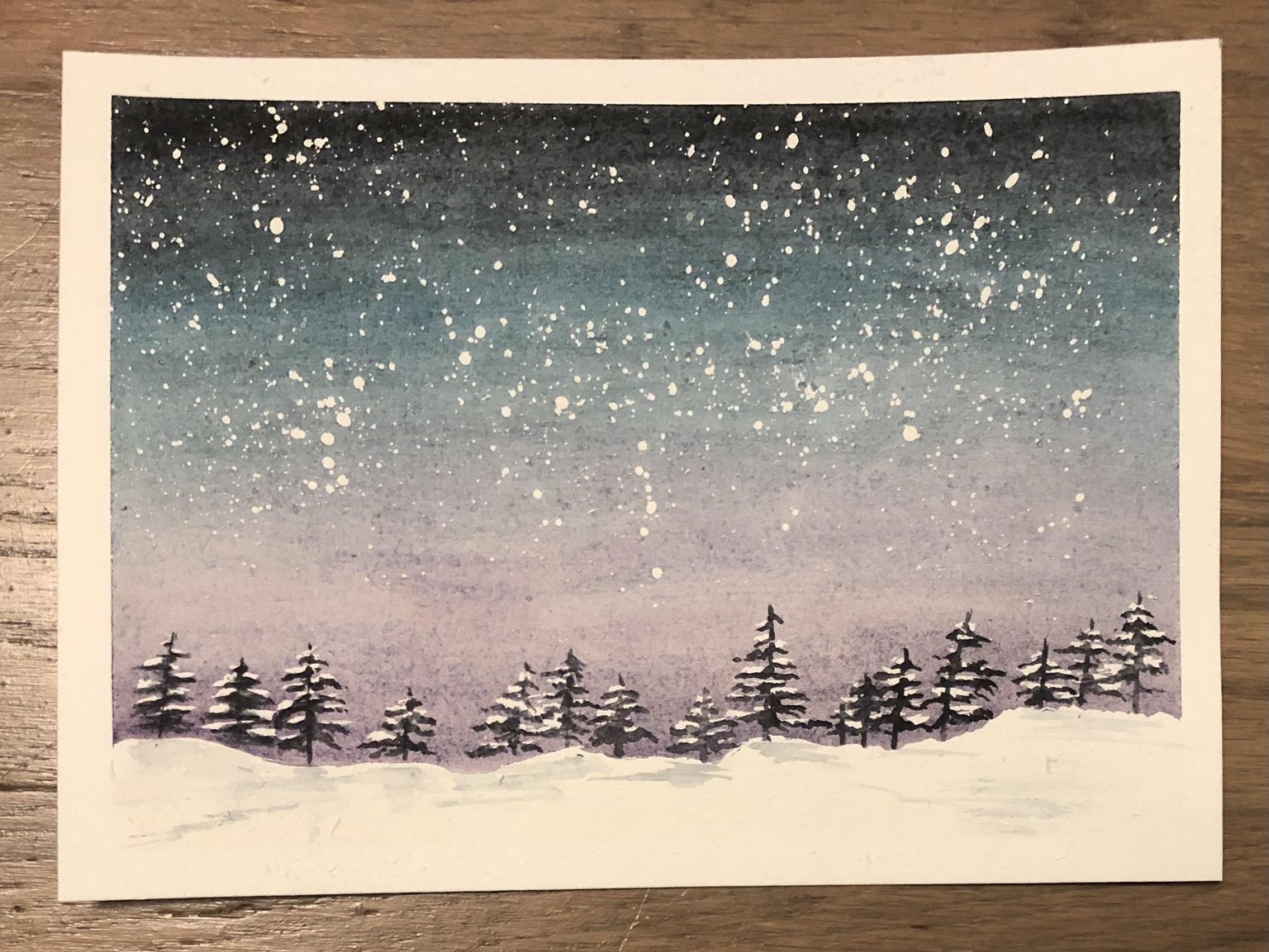 Starry sunset - image 1 - student project