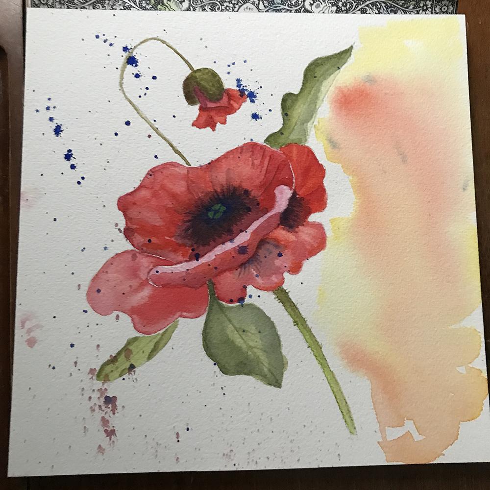 poppy and bouquet - image 2 - student project