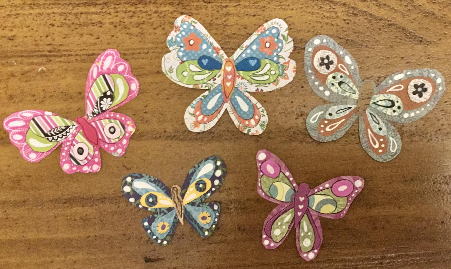 Paper butterflies! Using my stash…. - image 1 - student project
