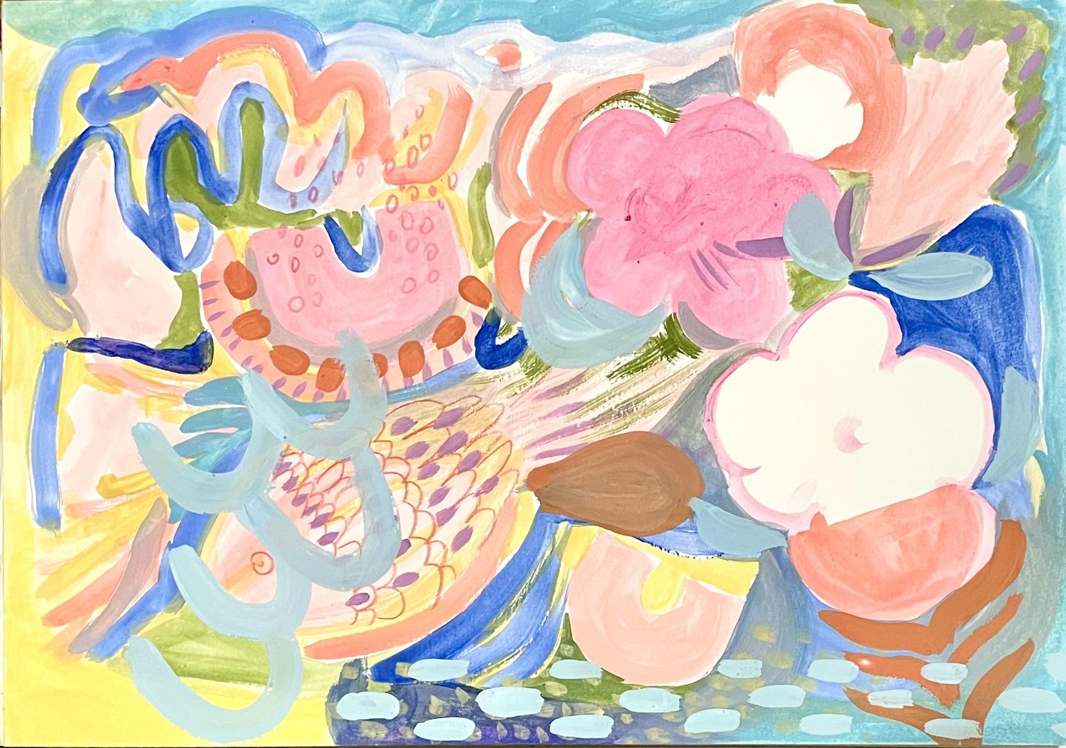 The Gouache Files: How to combine Gouache Painting, Pastels & Pencils in Nature - image 2 - student project